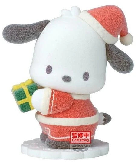 (PREORDER) SANRIO CHARACTERS FLUFFY PUFFY SANTA VER.~HELLO KITTY POCHACCO~(B:POCHACCO)