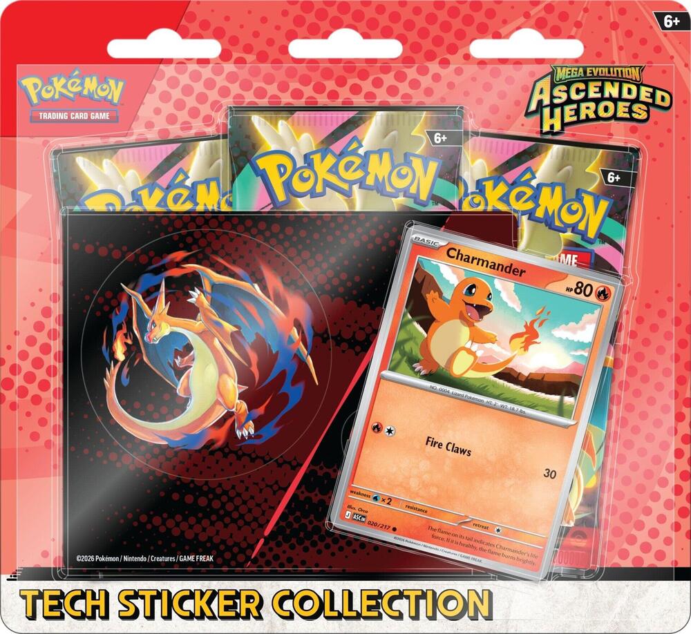 Mega Evolution: Ascended Heroes Tech Sticker Collection - Charmander -